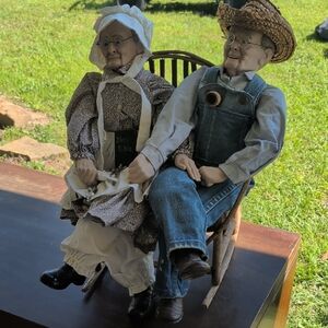 Vintage Farmer and Wife Collector Set